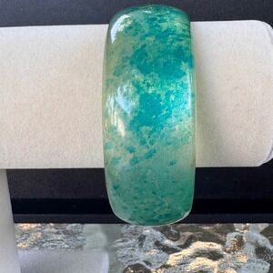 VTG 90s Green Bangle Bracelet Fashion Statement Jewelry Accessory‎ Women